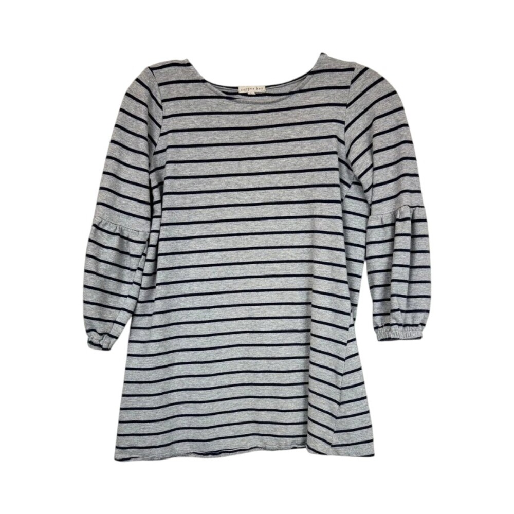 Copper Key Gray Blue Long Sleeve Shirt Girl's Large